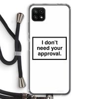 Don't need approval: Samsung Galaxy A22 5G Transparant Hoesje met koord