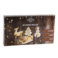 24x stuks kerst thema koekvormpjes/uitsteek vormpjes