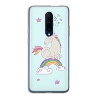 Regenboog eenhoorn: OnePlus 7 Pro Transparant Hoesje