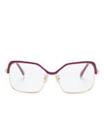 Marni Eyewear lunettes de vue bicolores à monture carrée - Rouge