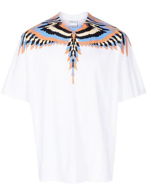 COUNTY OF MILAN t-shirt à imprimé Optical Wings - Blanc