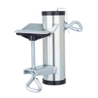 Parasolhouder voor balkon - zilver - metaal - parasolbevestiging - max 3,8 cm Parasolhouder voor balkon - zilver - metaal - parasolbevestiging - max 3,8 cm