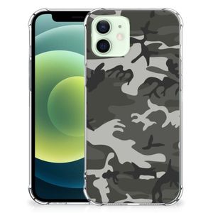 iPhone 12 Mini Doorzichtige Silicone Hoesje Army Light