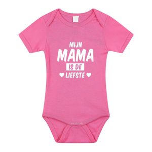 Mijn mama is de liefste cadeau baby rompertje roze voor meisjes