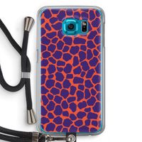 Purple Giraffe: Samsung Galaxy S6 Transparant Hoesje met koord