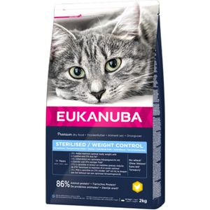 Eukanuba Cat Adult Sterilised / Weight Control Kip 2kg