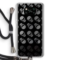 Musketon Skulls: Xiaomi Poco X3 NFC Transparant Hoesje met koord