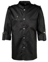 Exner EX222 Chefs Jacket Bikerstyle With Epaulettes