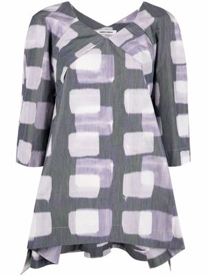 Henrik Vibskov blouse Flux imprimée - Gris