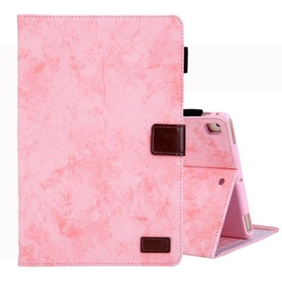 Voor iPad mini (2019) Business stijl horizontale Flip lederen draagtas met houder & kaartsleuf & fotolijstjes & slaap/Wake-up functie (roze)
