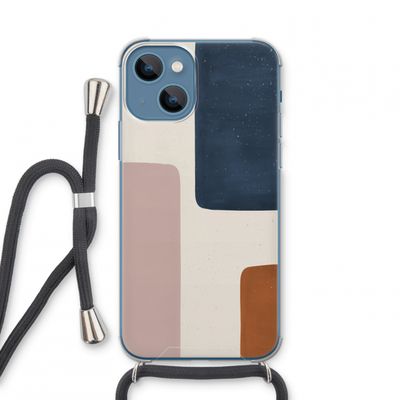 Geo #5: iPhone 13 mini Transparant Hoesje met koord