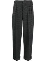 Nanushka pantalon court à motif pied-de-poule - Noir