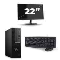 Dell Optiplex 5050 Micro Tower - Intel Core i7-6e Generatie - 16GB RAM - 256GB SSD - Windows 11 + 1x 22 inch Monitor