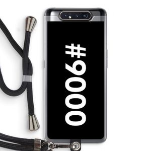 #9000: Samsung Galaxy A80 Transparant Hoesje met koord