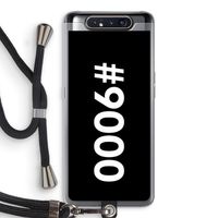 #9000: Samsung Galaxy A80 Transparant Hoesje met koord