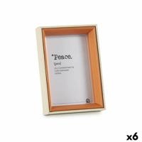 Fotolijsten Kristal Bruin Wit Hout MDF (12 x 17 x 3 cm) (6 Stuks)