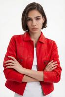 PU-jack met zakken - RED - L