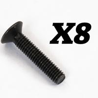 FTX - Rokatan Flat Head Cross Screw M3X15 (FTX10196) - thumbnail