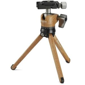 Leofoto Pocket MT-01 Wood Statief + balhoofd LH-25
