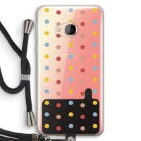 Bollen: HTC U Play Transparant Hoesje met koord