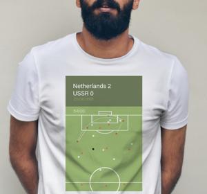 1988 voetballer poster T-shirt