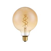 LED E27-G125 Filament 5 Watt - 1800K - Goud - Dimbaar - 250 Lm