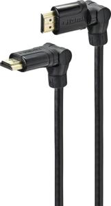 SpeaKa Professional SP-9510012 HDMI-kabel HDMI Aansluitkabel HDMI-A-stekker, HDMI-A-stekker 2.00 m Zwart Geschikt voor HDMI