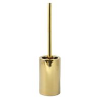 Spirella Luxe Toiletborstel in houder Sienna - goud glans - porselein - 42 x 10 cm - met binnenbak   -