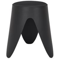 Stapelbaar zit krukje Gala - kunststof - zwart - D30 x H46 cm - stoelen Stapelbaar zit krukje Gala - kunststof - zwart - D30 x H46 cm - stoelen
