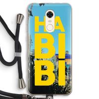Habibi Majorelle : Xiaomi Redmi 5 Transparant Hoesje met koord