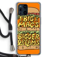Big Macs Bigger Dreams: Oppo Find X3 Pro Transparant Hoesje met koord