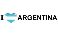 Landen sticker I Love Argentinie   - - thumbnail