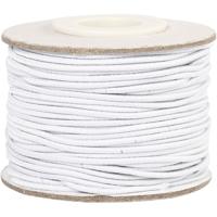 Creativ Company Elastiek dikte 1mm wit, 25m