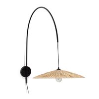 Kave Home Wandlamp Rosella Raffia - Naturel - thumbnail