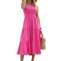 Loose Vacation Plain One Shoulder Dress - thumbnail