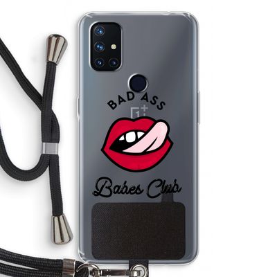 Badass Babes Club: OnePlus Nord N10 5G Transparant Hoesje met koord