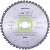 Metabo Cordless Cut Wood 628445000 Cirkelzaagblad 216 x 30 x 1.2 mm Aantal tanden: 48 1 stuk(s)