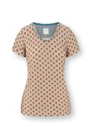 Pip Studio Toy Top Korte Mouw Jaipur Flower Khaki/Blauw L