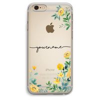 Gele bloemen: iPhone 6 Plus / 6S Plus Transparant Hoesje
