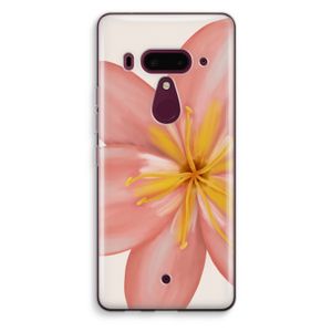 Pink Ellila Flower: HTC U12+ Transparant Hoesje