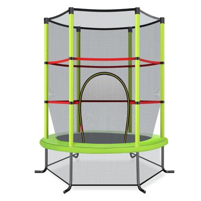 Trampoline voor Kinderen Kleuter Trampoline met Veilige Bescherming Net en Spring Pad Binnen en Buiten Recreatieve Trampoline Groen