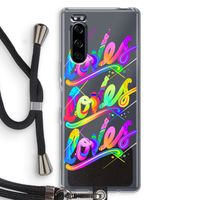 Loves: Sony Xperia 5 Transparant Hoesje met koord