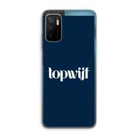 Topwijf Navy: Xiaomi Poco M3 Pro 5G Transparant Hoesje