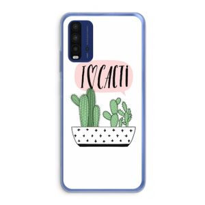 I love cacti: Xiaomi Redmi 9T Transparant Hoesje