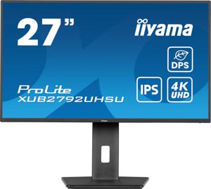 Iiyama ProLite XUB2792UHSU-B6 LED-monitor Energielabel F (A - G) 68.6 cm (27 inch) 3840 x 2160 Pixel 16:9 4 ms HDMI, DisplayPort, Hoofdtelefoon (3.5 mm