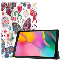 3-Vouw sleepcover hoes - Samsung Galaxy Tab S5e 10.5 inch- Vlinders - thumbnail