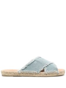 Castañer espadrilles Palmera à bout ouvert - Bleu