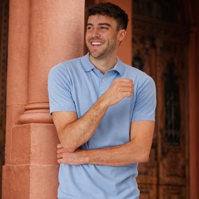 Heren Polo Hessum | Ochtendblauw