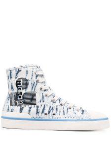 ISABEL MARANT baskets montantes à imprimé tie dye - Bleu