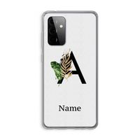 Charcoal Flora: Samsung Galaxy A72 Transparant Hoesje